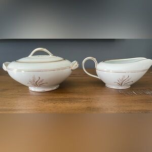Noritake sugar and creamer
